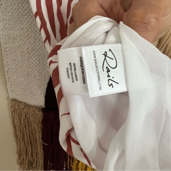 Rails Anya Zebra Print Midi Skirt - Rust zebra Orange-Brown - Size XLARGE - Picture 9 of 9